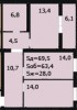 .ПРОДАЮ 2-шку 70кв. м. в кир. районе, ДОМ СДАН ГК!!!.